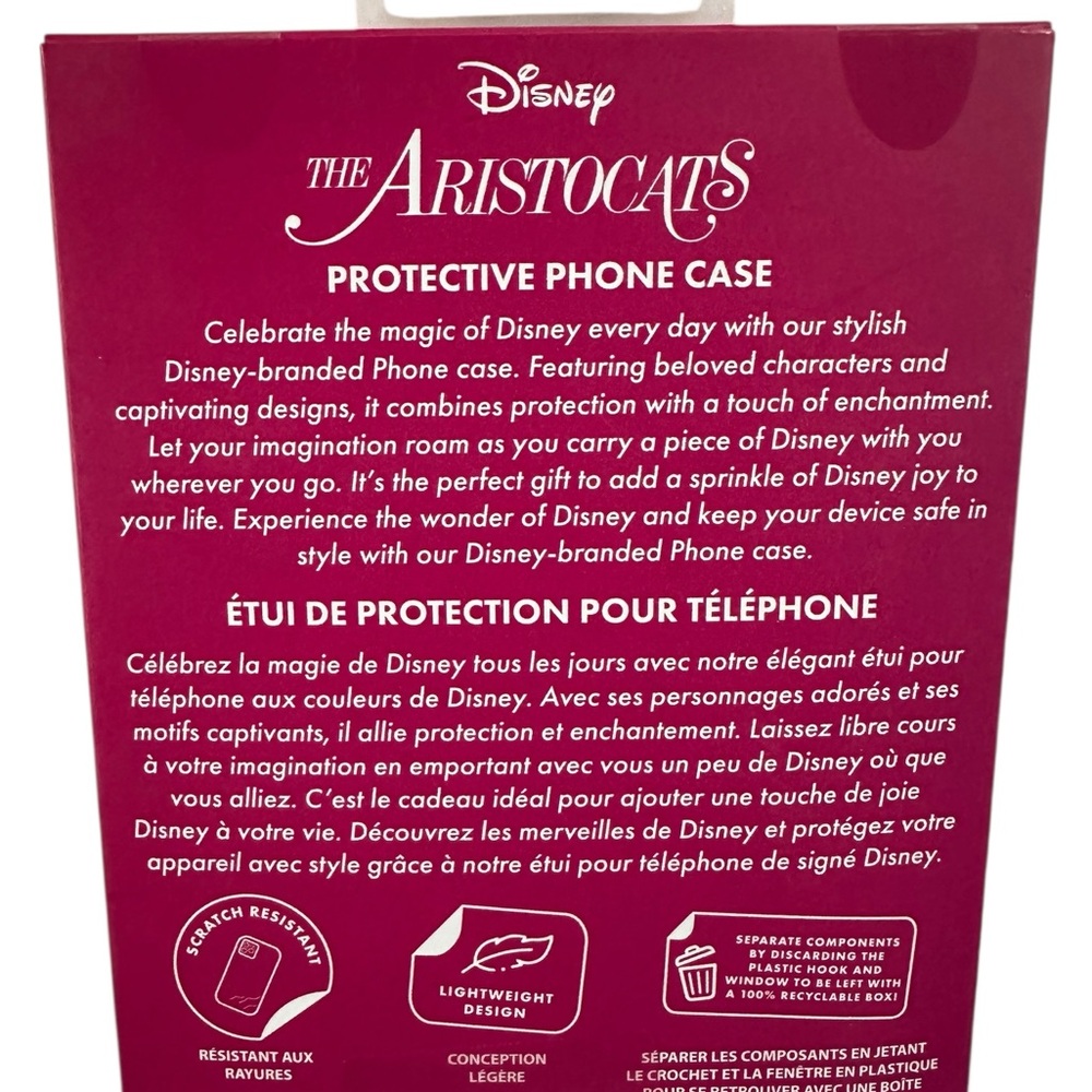 Disney Aristocats iPhone 16 Pro Max Case Pink and Gray new - Picture 2 of 3